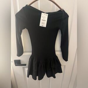 Zara Black Off-Shoulder Dress